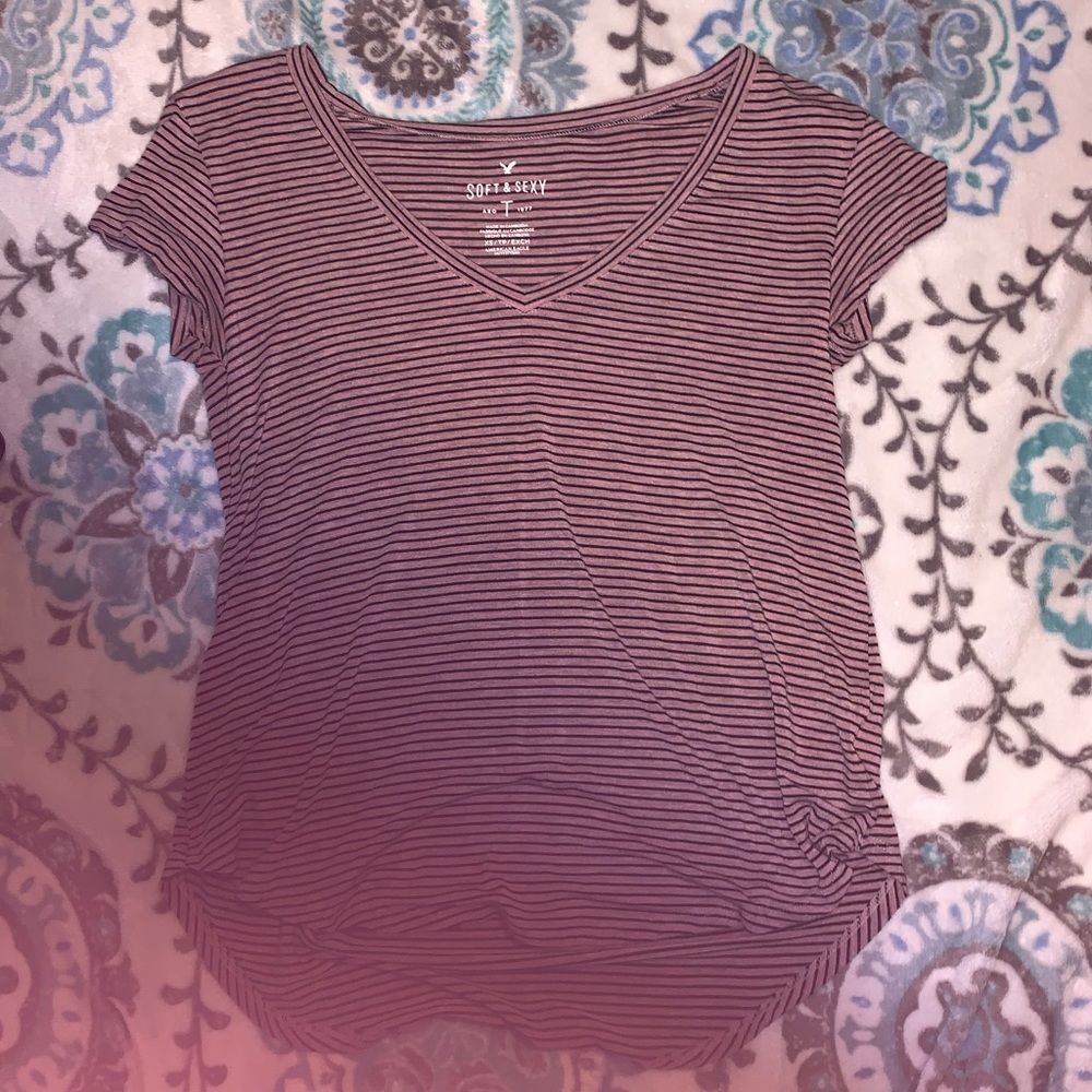 Purple & Black Striped Shirt!